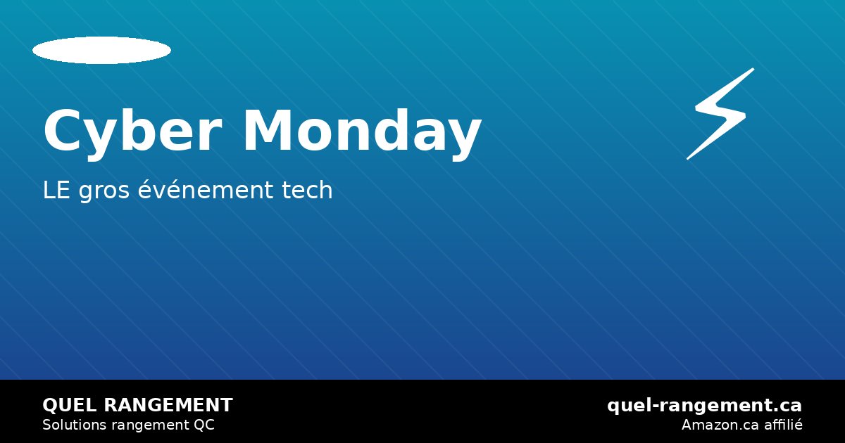 Cyber Monday 2026: les meilleurs deals rangement et organisation Amazon.ca — quel-rangement