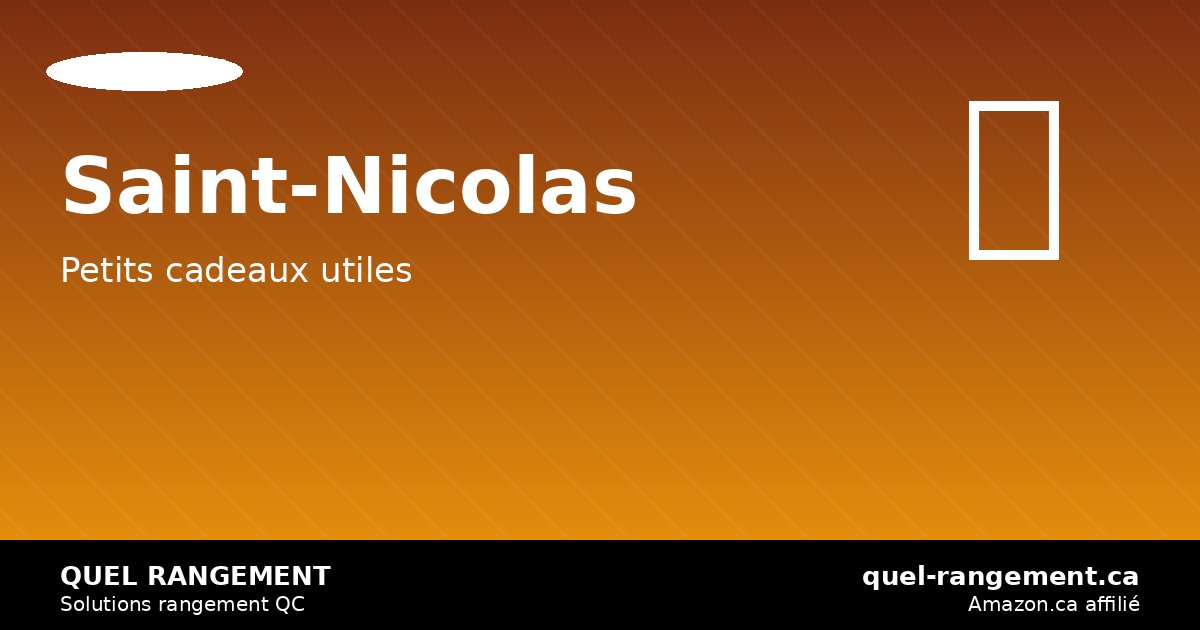 Saint-Nicolas 6 décembre: petits bacs, boîtes et organisateurs à offrir — quel-rangement